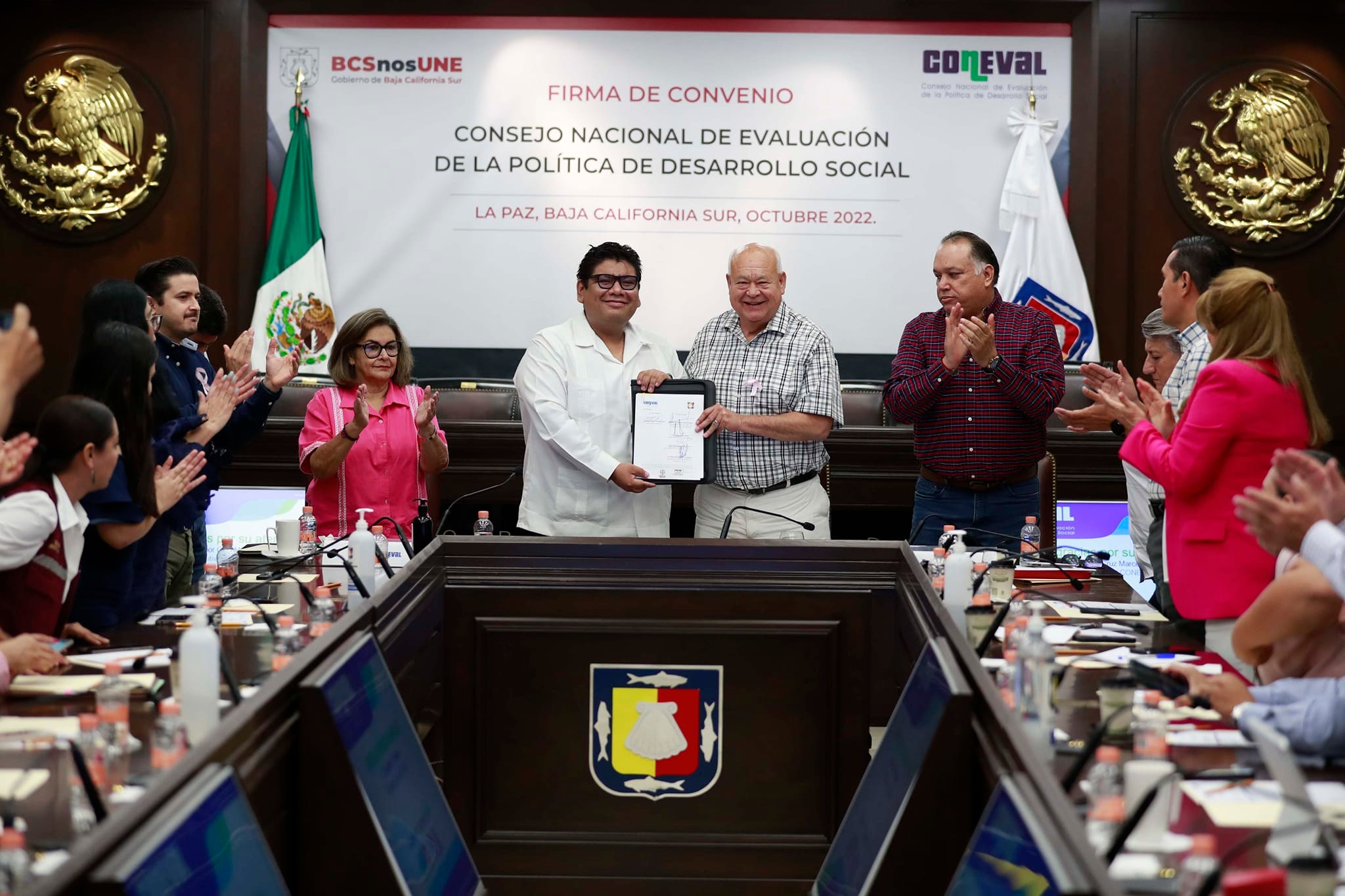 Firma convenio gobierno de BCS y Coneval – Gobierno de Baja California Sur
